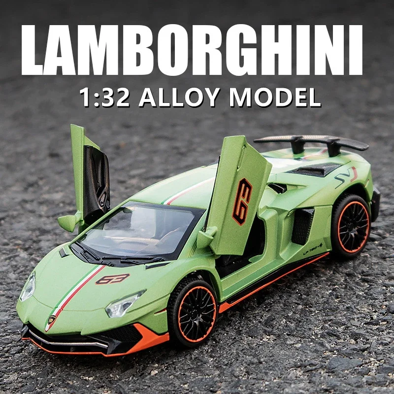 

1:32 Aventador LP780-4 Alloy Sports Car Model Diecasts & Toy Vehicles Metal Toy Car Model High Simulation Collection Kids Gifts
