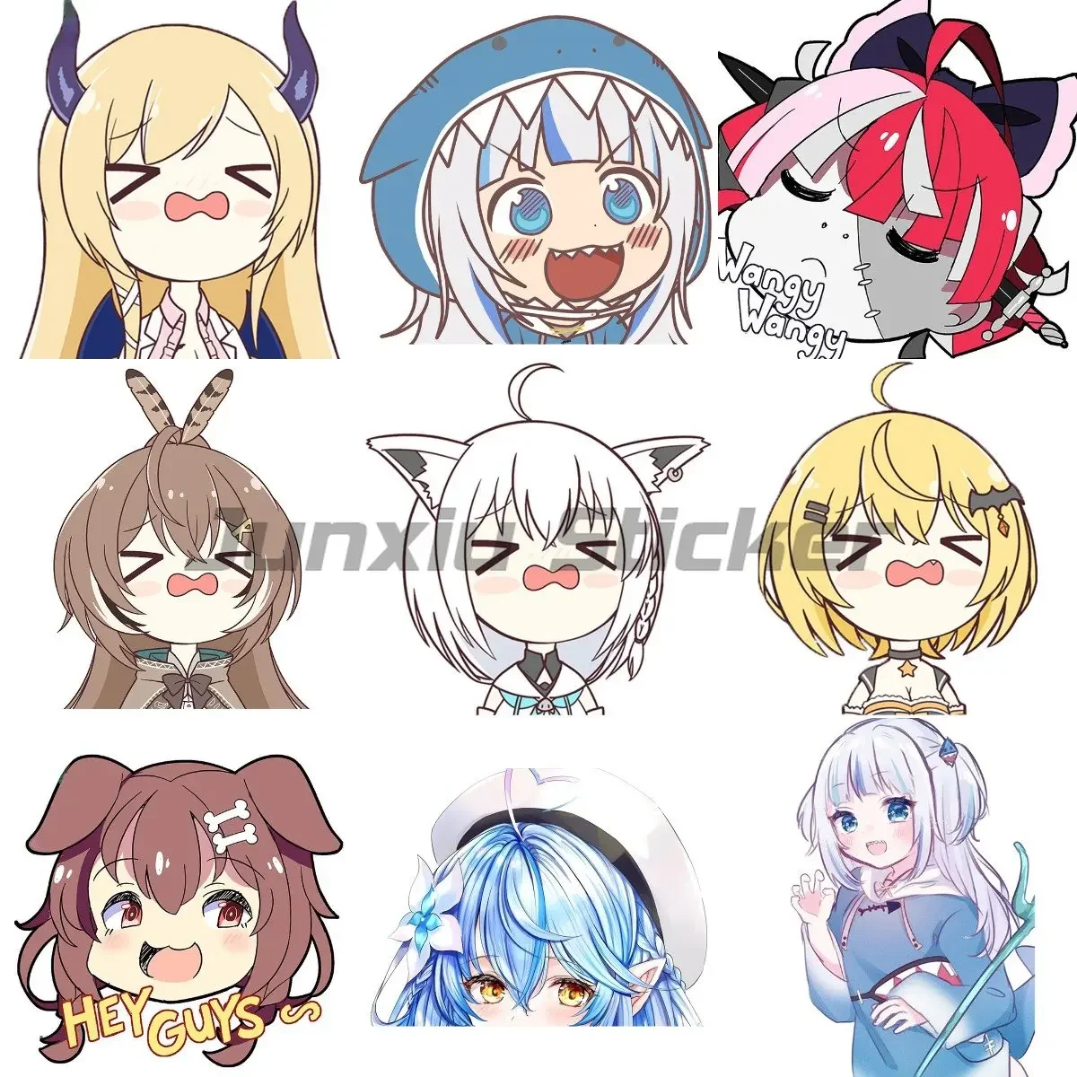 

customizable Anime Girl artistic Vinyl Laptop Window Motorcycle Car Stickers Bumper Window