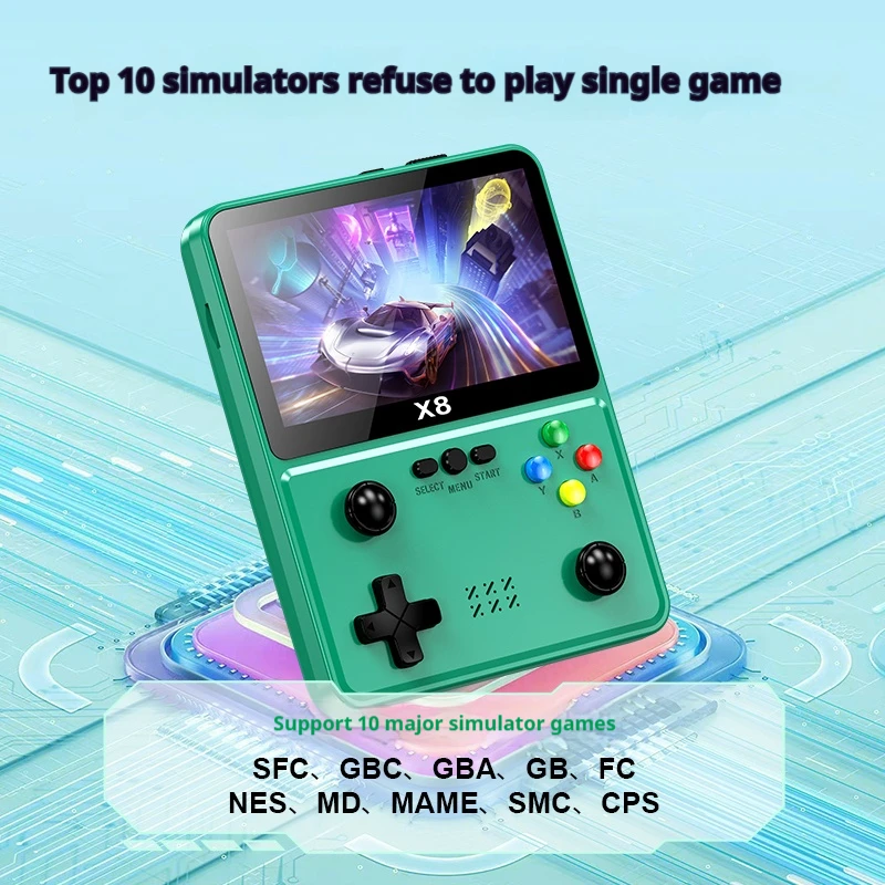 وحدة تحكم ألعاب ريترو R36S وحدة تحكم ألعاب محمولة عصا مزدوجة PSP شاشة كبيرة GBA ممر محاكي HD وحدة تحكم ألعاب صغيرة X8