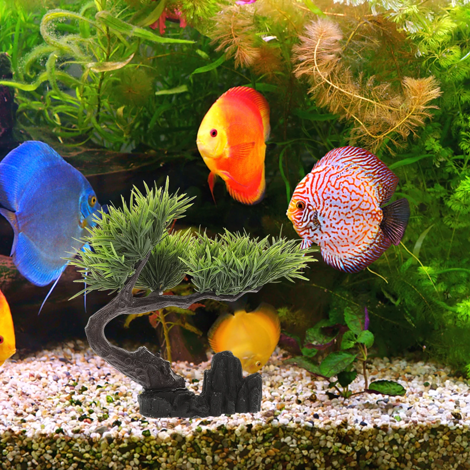 

Aquarium Plants Decorations Fake Water Grass For Fish Tank Large Unique Accessories Lifelike Plastic Freshwater Artificial