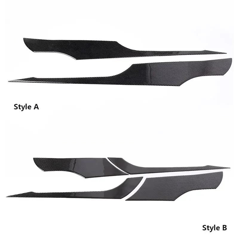 For Mitsubishi Eclipse 2006-2011 Soft Carbon Fibre Car Door Anti-kick Panel Cover Trim Sticker Interior Car Accessories