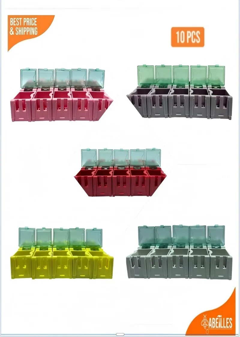 

10 шт SMD SMT контейнер для электронных компонентов мини-коробка для хранения