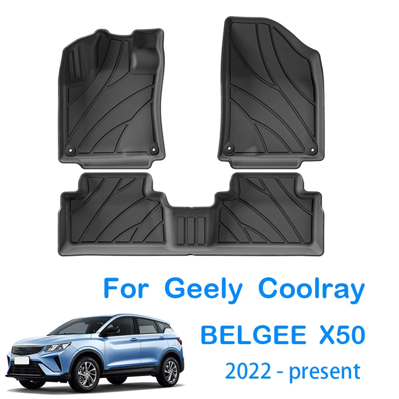 

Автомобильные коврики для Geely Coolray BELGEE X50 2022-present, грузовые вкладыши, водонепроницаемая нескользящая защита спинки сиденья, коврики в багажник, ковры