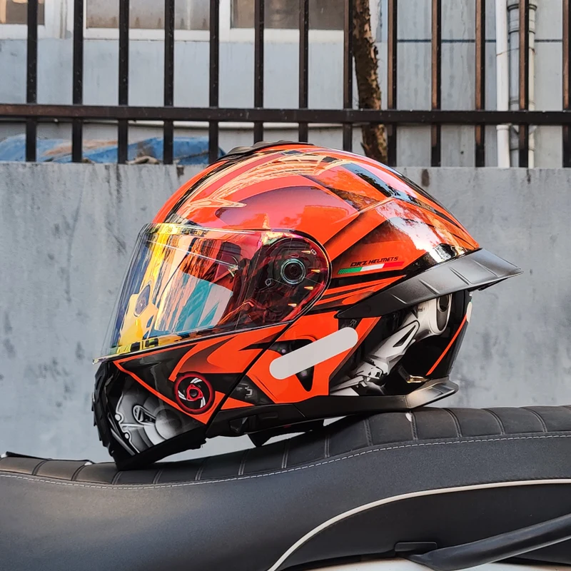 2024 New ORZ-B08A Flip Up Motorcycle Helmet Full Face Off Road Casque M-XXXL Szie Motocross Cascos Para Moto Dot Approved Unisex