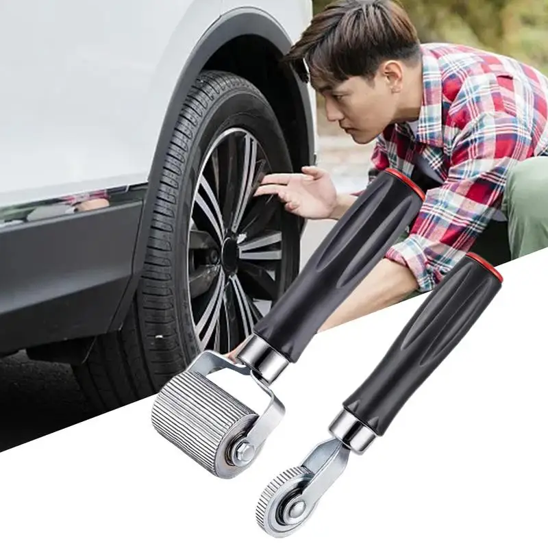 

Repair Patch Tyre Roller Auto Tyre Repair Roller Thickened Rugged Design Tire Repairing Tool for SUVs Mini Cars Trucks and RVs