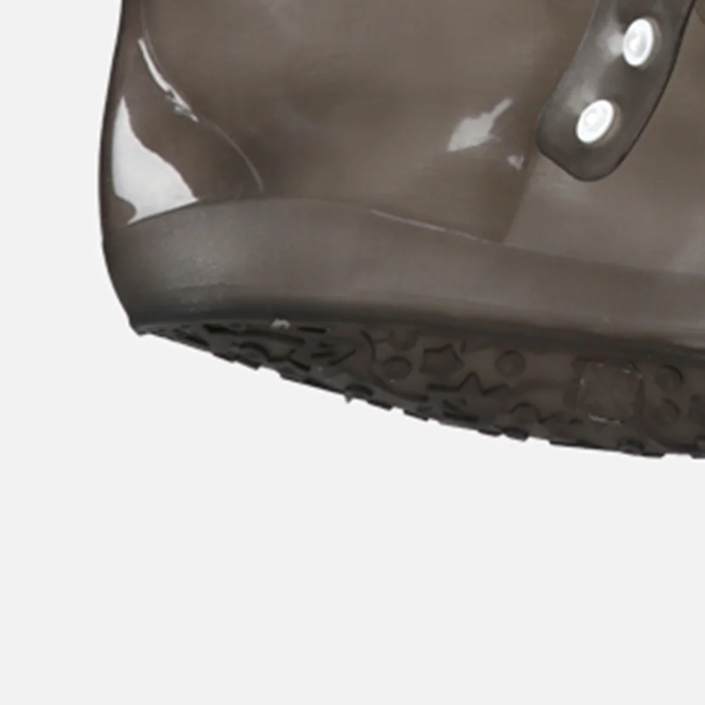 

Waterproof Rain Boot Covers Reusable Foldable Shoe Overshoes Washable Pvc Shoe Covers For Travel Biking Fishing Outdoor Black