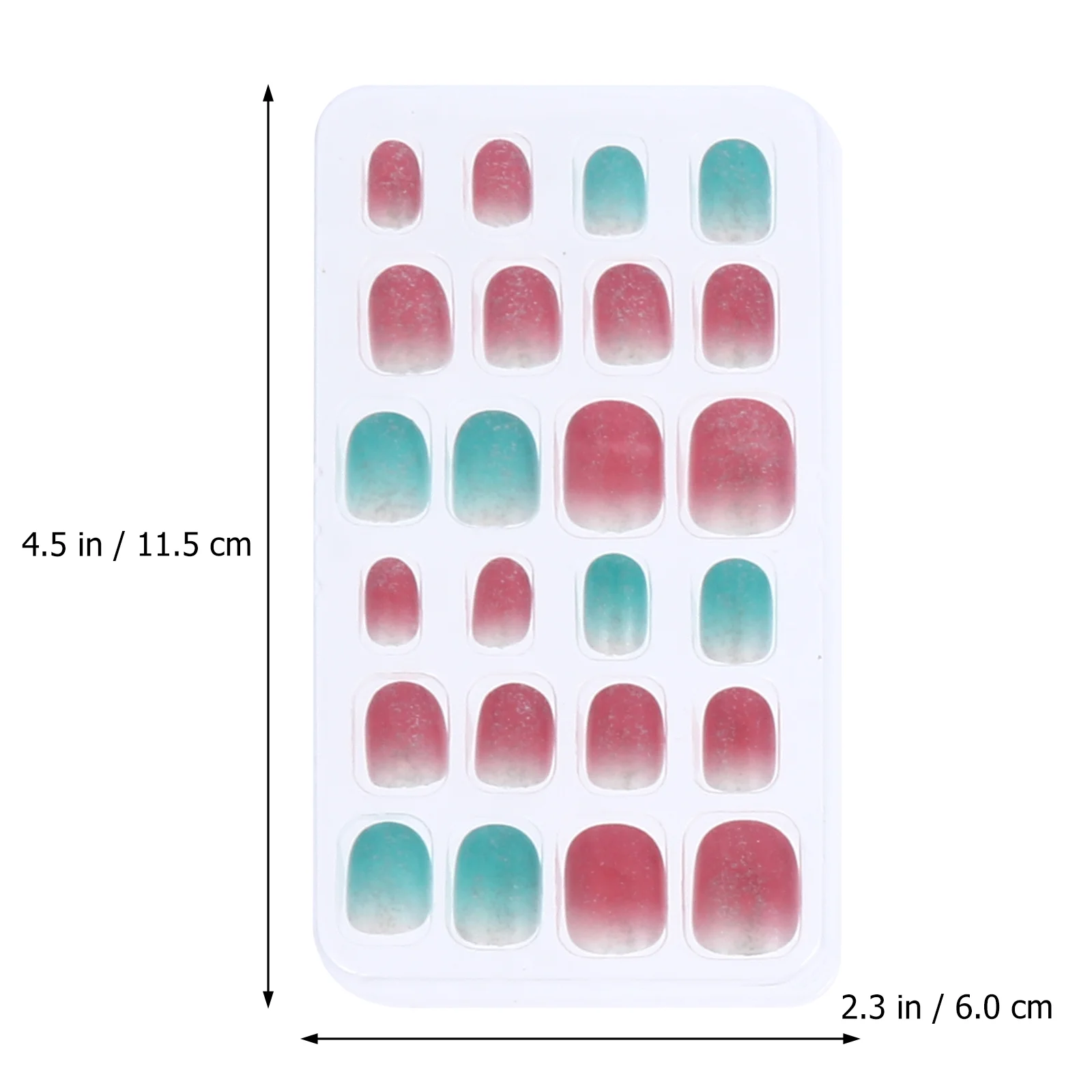 6 Boxes/144pcs Children's Nail Artificial Fake Nails Tip Finished Product Abs Press On Kids Manicure Decor Girls