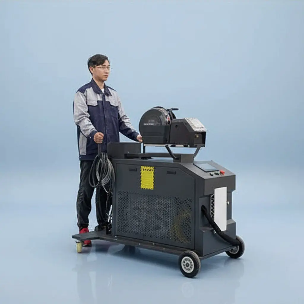 

4 in 1 1500W 2000W 3000W Hand Held Fiber Laser Welding Machine for Portable Laser Rust Remover Dust Old Paint Laser Cleaner