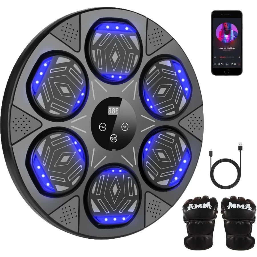 2025, Upgrade der Musik-Boxmaschine zur Wandmontage mit Bluetooth-Smart-Technologie für interaktives Fitnesstraining, ideal für und A