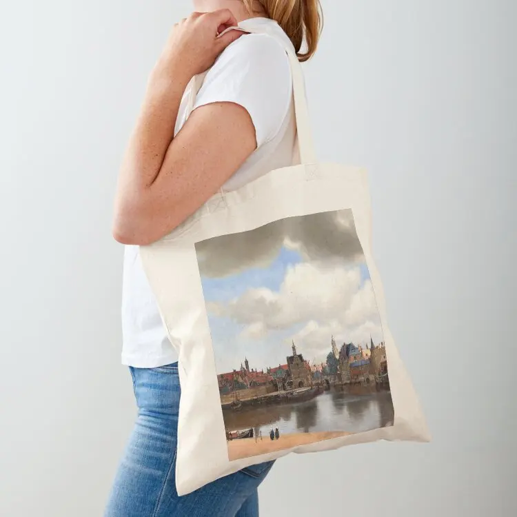 

View Of Delft, by Johannes Vermeer Tote Bag Lady bag personalized tote bag bags luxury women shopper bags for women
