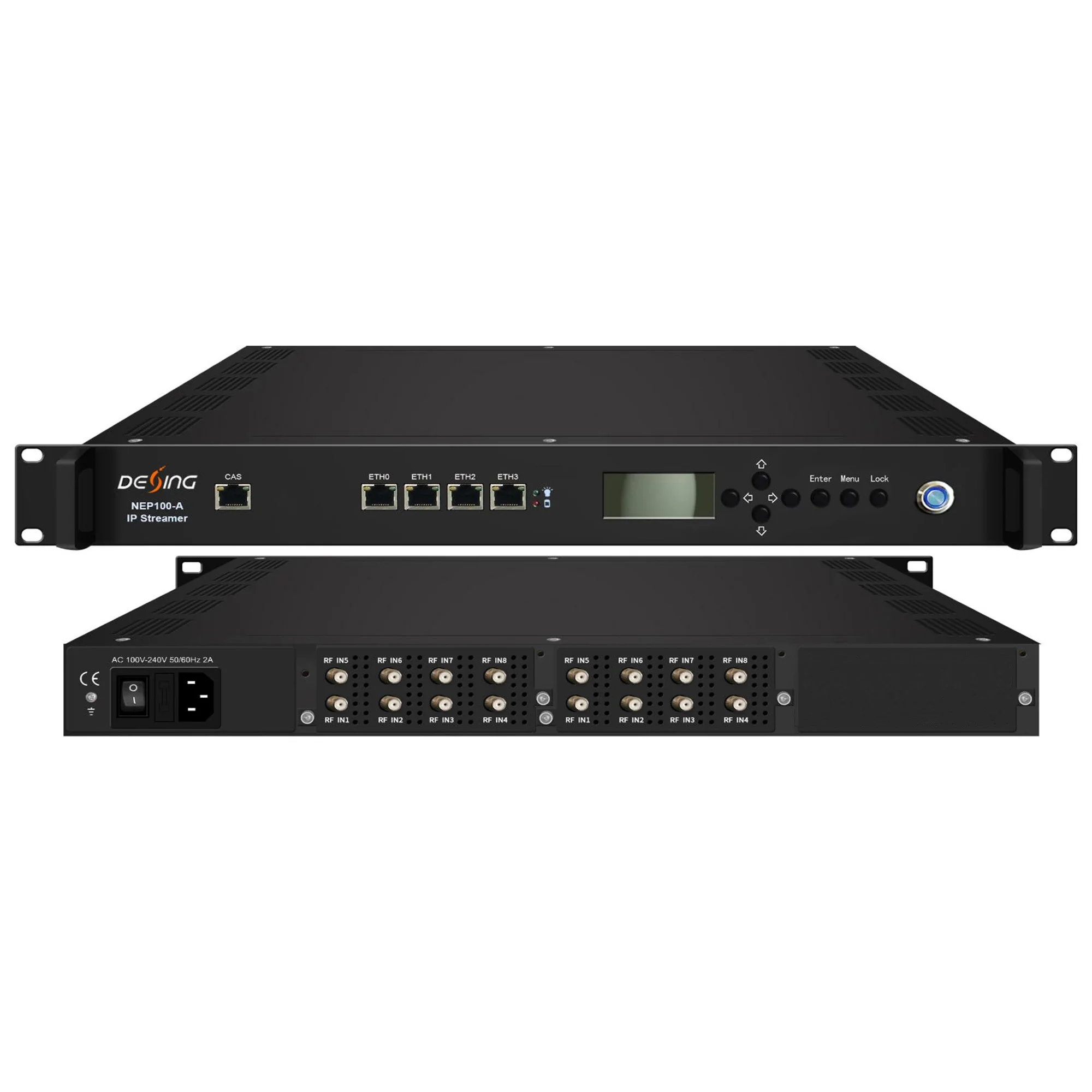 HD Encoder Tuner naar IPTV Streaming Server CI decoder IRD TV-systeem All-in-One NEP100 DVB-S2 DVB-T2 ISDBT ATSC HD-MI naar IPTV