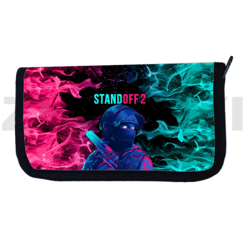 Popular Standoff 2 Wallets Teenager 3D Money Purse and Handbags Wallets Cartoon Anime Standoff Purses for Women Organizer Bag