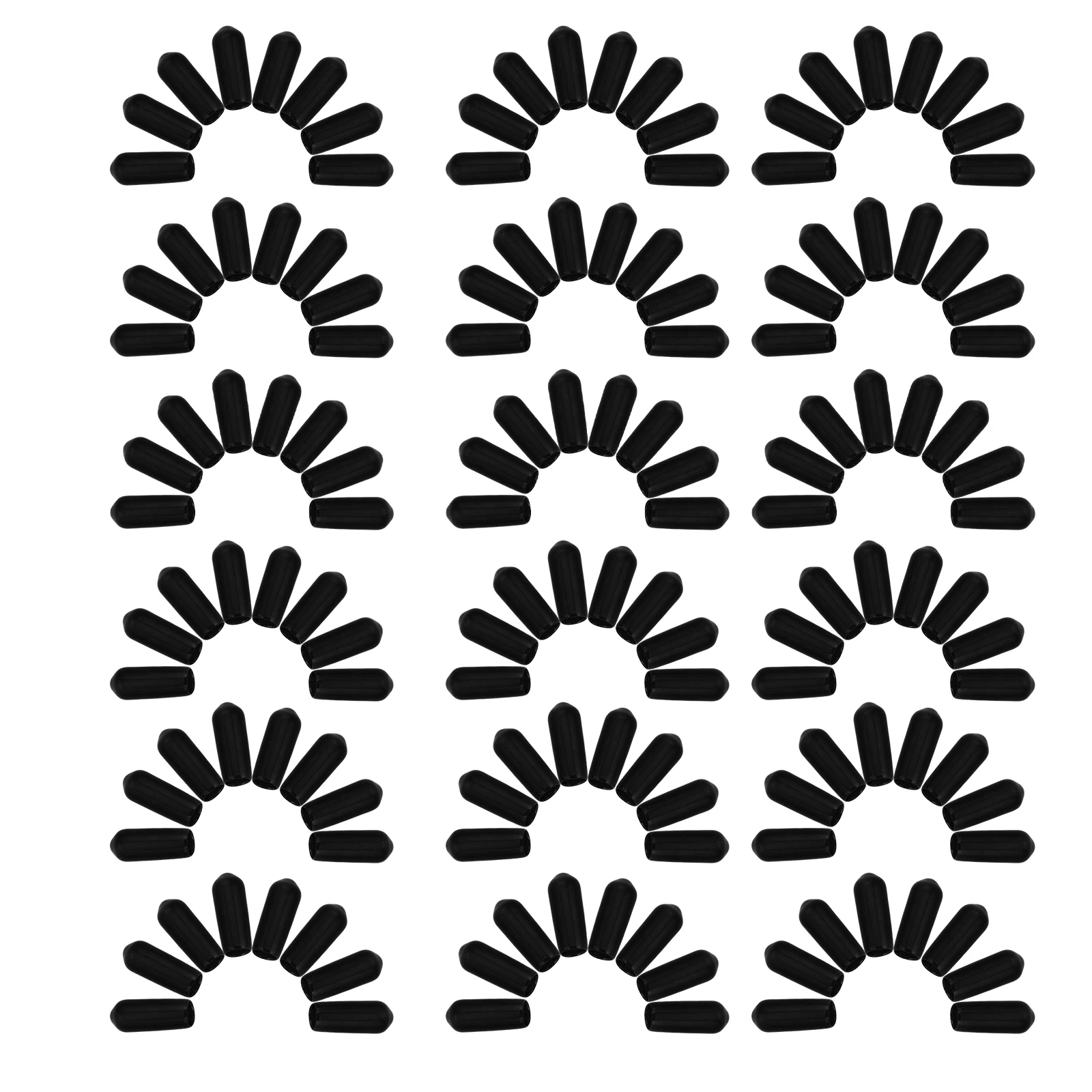 

50pcs Headset Protective Covers Earphone Mic Accessories Rubber Sleeves Anti Scratch Black DJ Equipment Compatible Parts