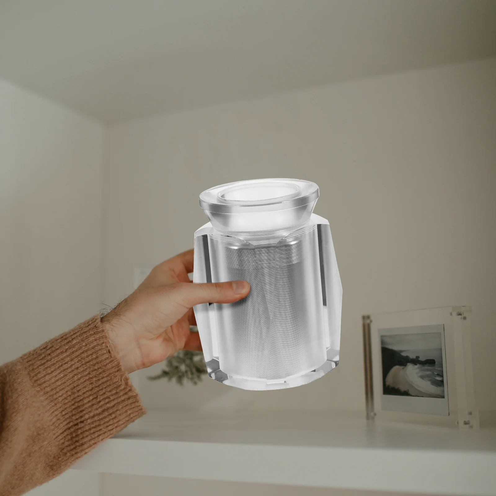 Pet Ashes Urn Crystal Small Cremation Box for Cats Dogs Memorial Container Waterproof Lightweight Sealing Lid Home Fireplace