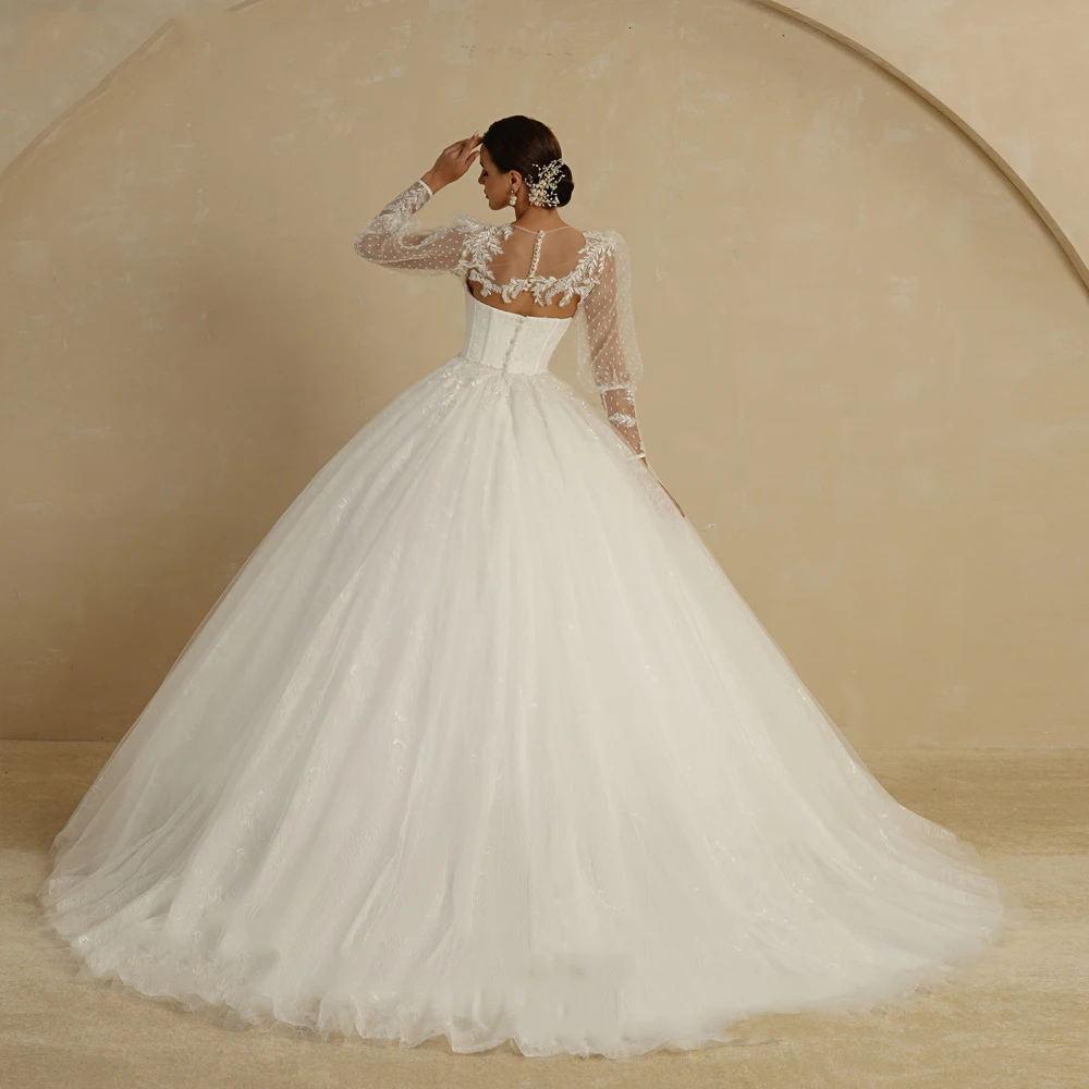 Elegante Böhmen Frauen Brautkleider Glitzer Tüll A-Linie Brautkleider Wisch länge Blume Prinzessin Vestidos de Novias