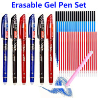 35pcs Erasable Gel Pen Set with Built-in Eraser, 0.38mm Fine Point- ideal for Daily Office Use or study Erasable Pens