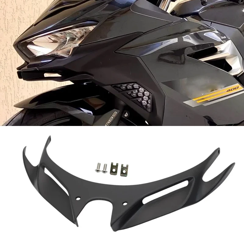

For KAWASAKI Ninja250 NINJA400 Ninja 400 2018-2023 Motocycle Front Wing Fairing Winglets Mouth Shell Cover Protection Guards