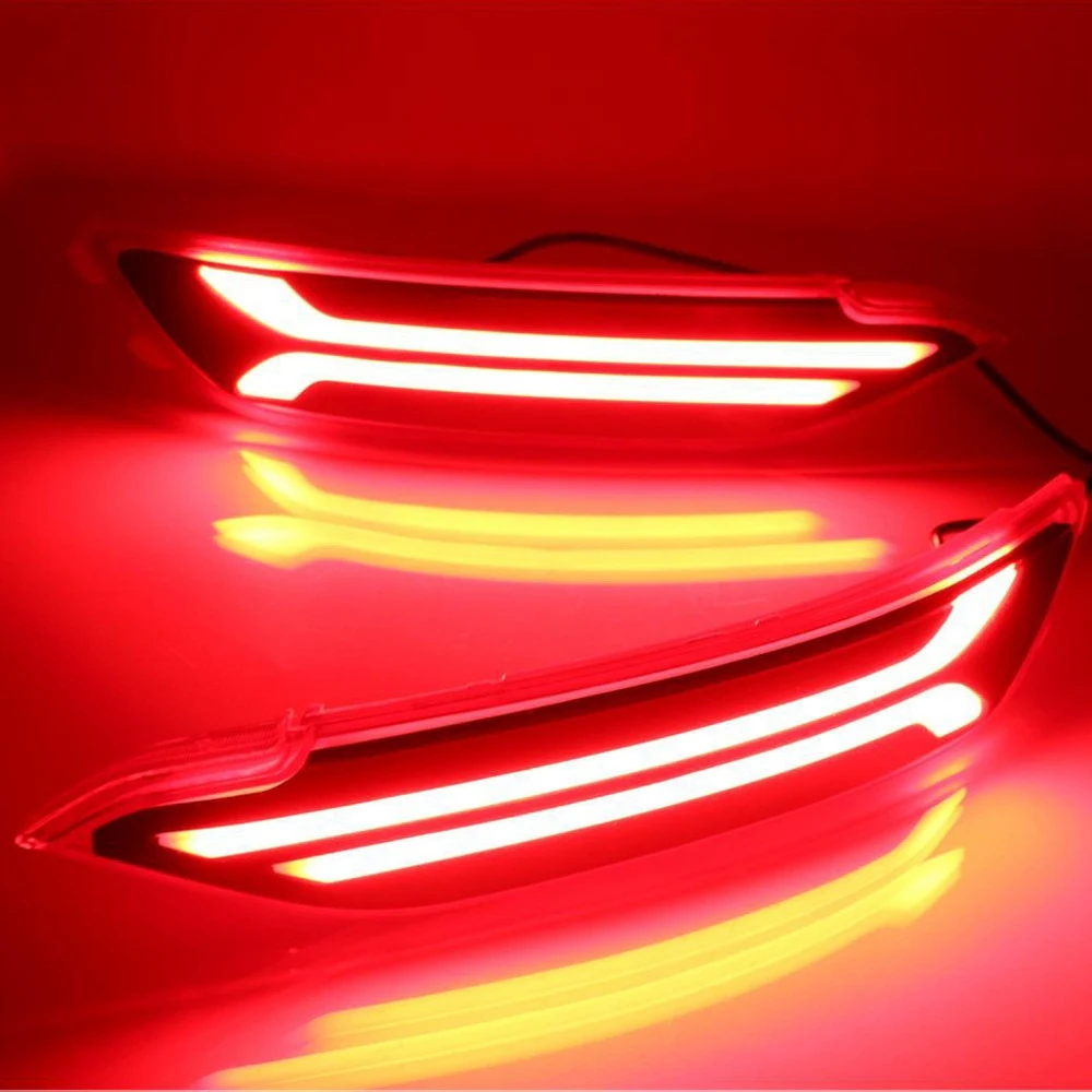 2Pcs for Hyundai New Tucson LED Rear Warning Brake Bumper Lights