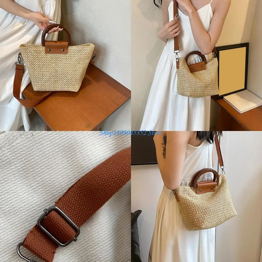 

Женский соломка пляжная сумка мода на плече