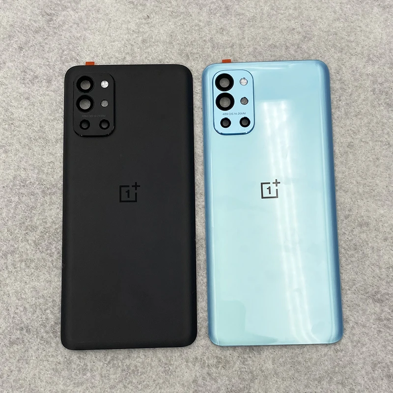 ل One Plus 9R LE2101 A + زجاج الغوريلا 5 غطاء الإسكان الخلفي ل OnePlus 9R الباب الخلفي استبدال علبة البطارية الصلبة وعدسة الكاميرا