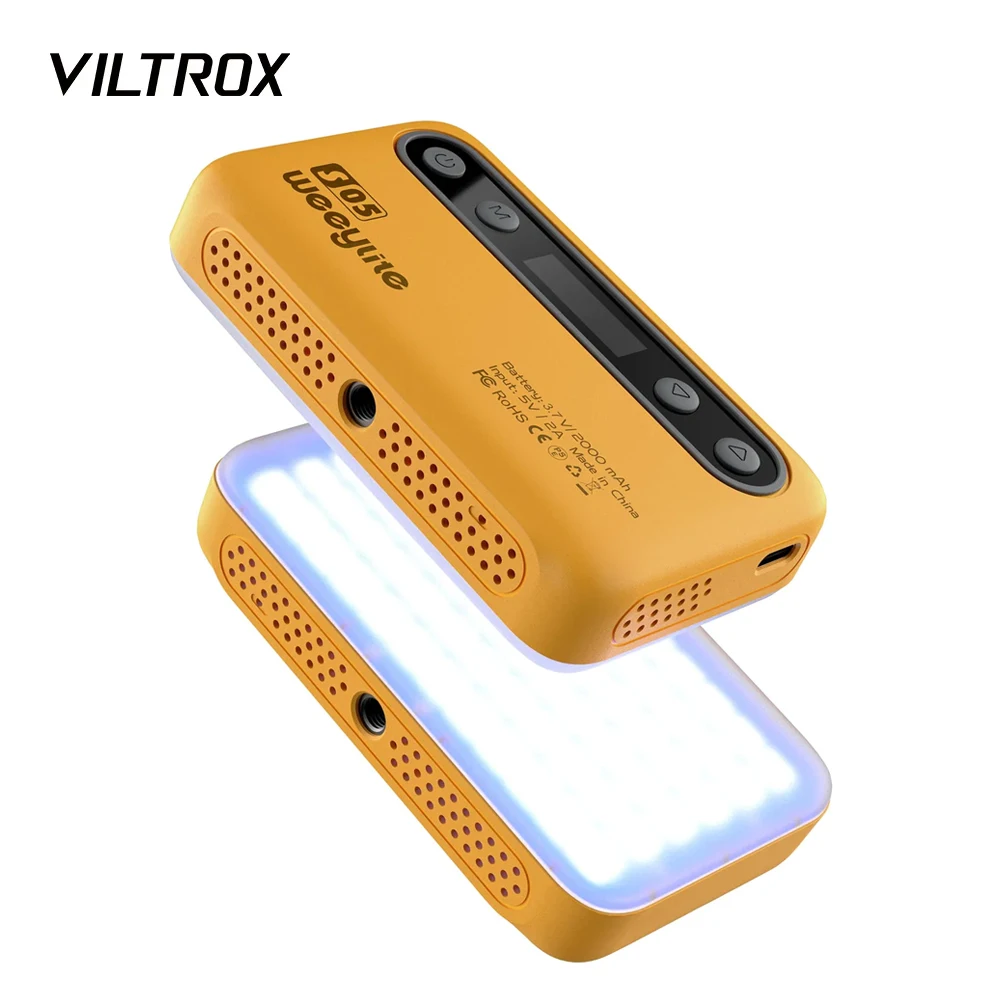 

VILTROX Weeylite S05 Full-Color RGB Fill Light Led Live Photography Video VLOG Atmosphere Color-Changing Lighting App To Control