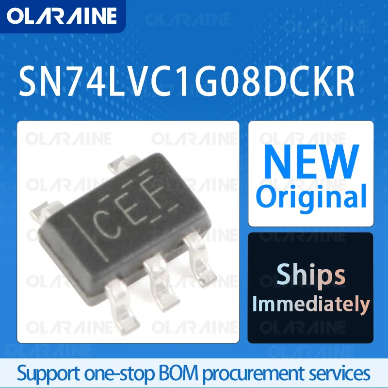 

10/50/100Pcs SN74LVC1G08DCKR SC70-5 original ic chip Logic gates 1 Output Voltage -5.5 V