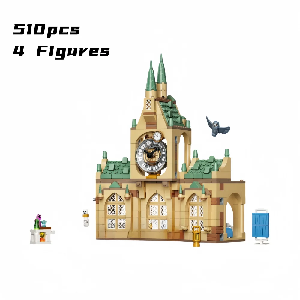 510Pcs Magic Hospital Wing Model Moc Bricks 76398 Building Blocks Movie HogwartsHospital Sets Kids Toys Christmas Gifts for Boys