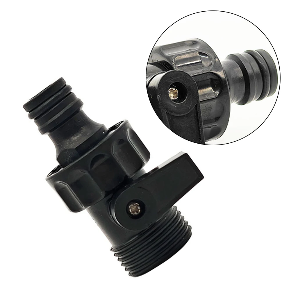 Válvula de mamilo externa de 6 pontos, bico de rega de flores, interruptor de alça, conector rápido, interruptor de válvula de chupeta preta 61*26mm