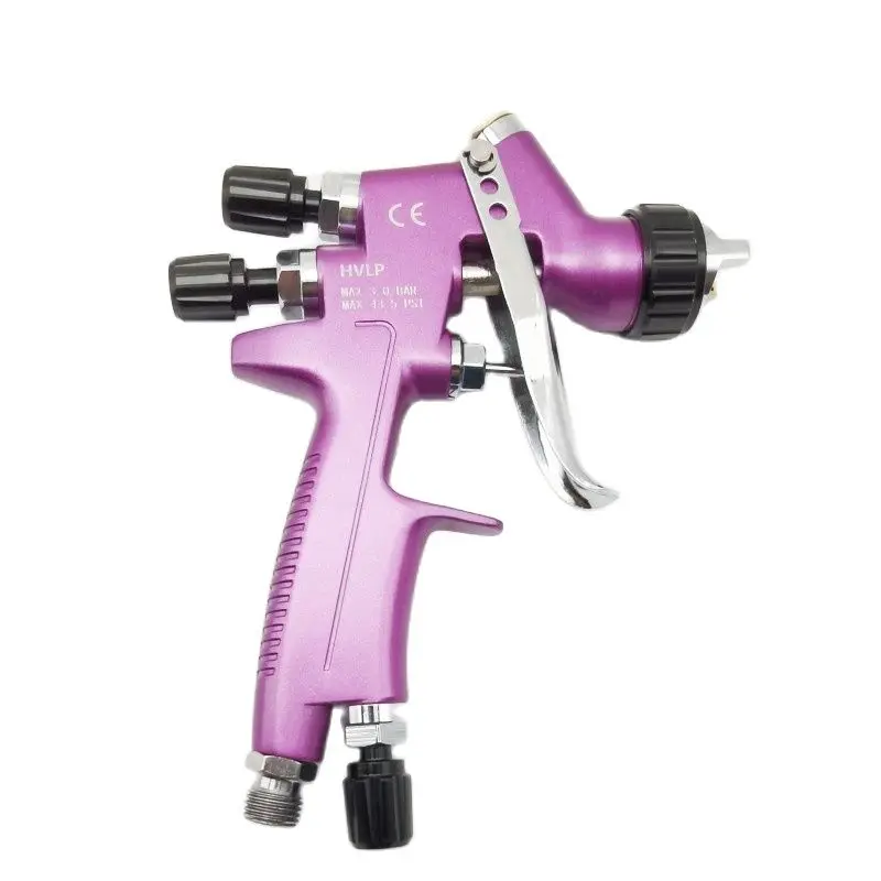 Imagem -02 - Mini Pistola Pulverizadora com Bico 1.0 1.2 mm com Adaptador 250cc Copo de Plástico Pistola de Reparo Pintura de Carro Aerógrafo para Pintura de Carro
