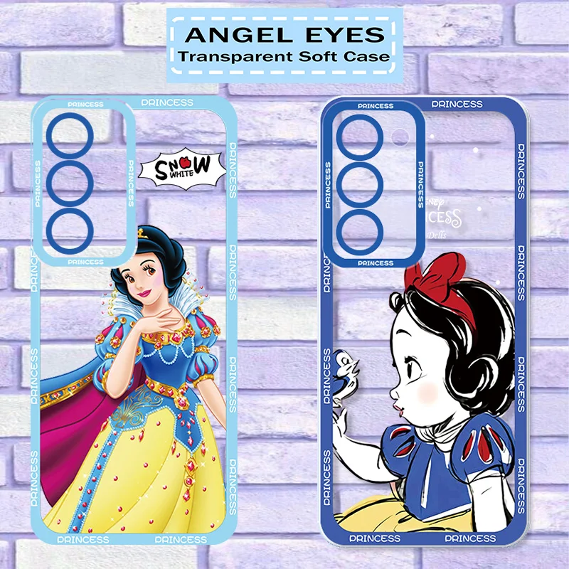 Disney Snow White Phone Case For Samsung A30 31 A32 A33 A34 A35 A50 A51 A52 A53 A54 A55 A71 A72 A73 A81 S Angel Eye Funda Soft