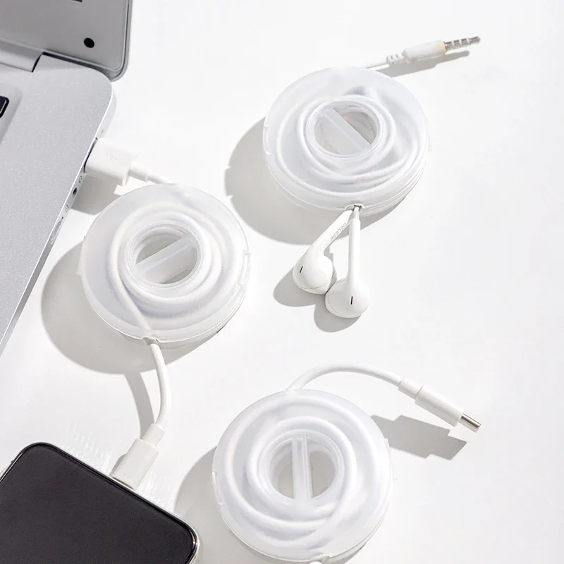 Mini organizador portátil para auriculares, organizador de cables para organización de escritorio, almacenamiento de viaje, tassories de escritorio, 1 unidad