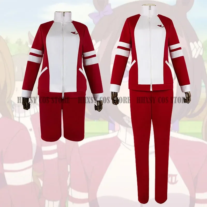 

Игра Pretty Derby URA Косплей Костюм Pretty Derby Косплей Школьная форма Красные наряды Хэллоуин Ролевая игра Униформа для женщин