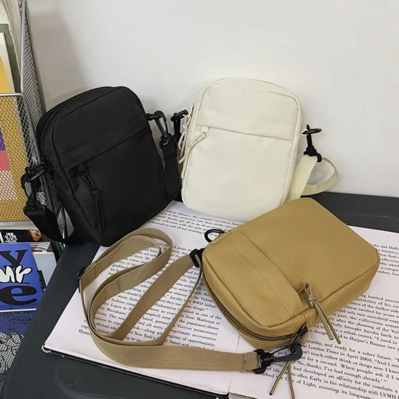 Bolso de hombro para hombre, tendencia INS, bolso pequeño impermeable para teléfono móvil para mujer, bolsos de mensajero para hombre, Mini bolsos