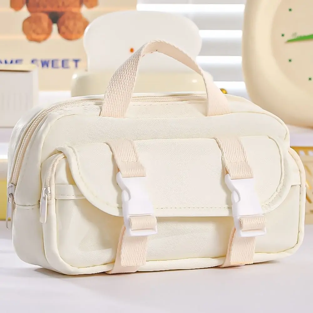 

Прочный ручной пенал с откидной крышкой, портативная сумка для канцелярских принадлежностей, большая вместительная сумка для ручек для студентов