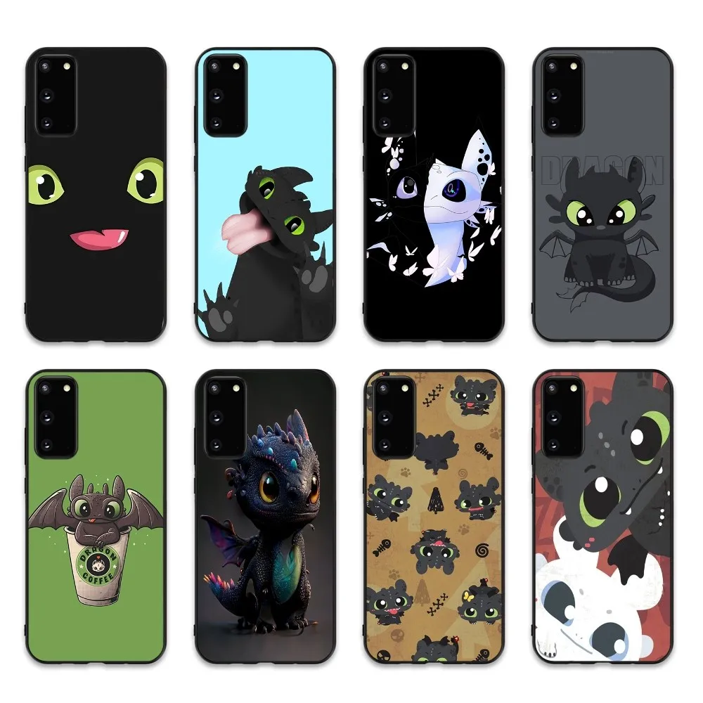 Cartoon T-Toothless Phone Case For Samsung S 9 10 20 21 22 23 30 23 24 plus lite Ultra FE S10lite Fundas image 2