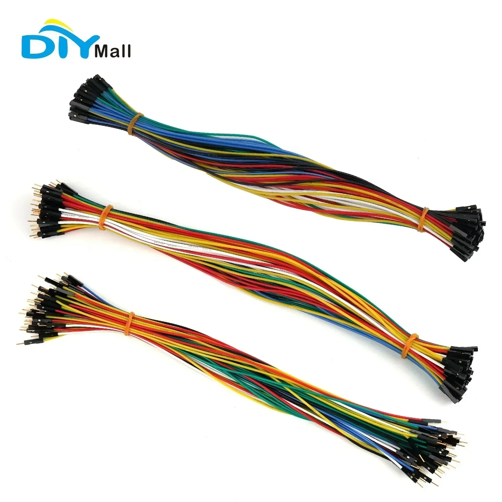 2.54mm DuPont wire 30cm 60-core 22AWG silicone material gold-plated terminals high-temperature test wire (60 pieces)