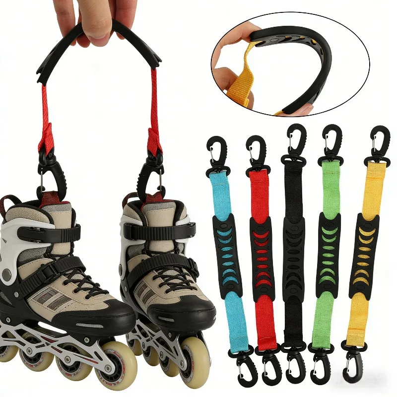 

Skate Carry Handle Strap Portable Anti Abrasion for Shoes Ski Boots Convenient Hand Strap with Durable Nylon Belt Winter Outdoor