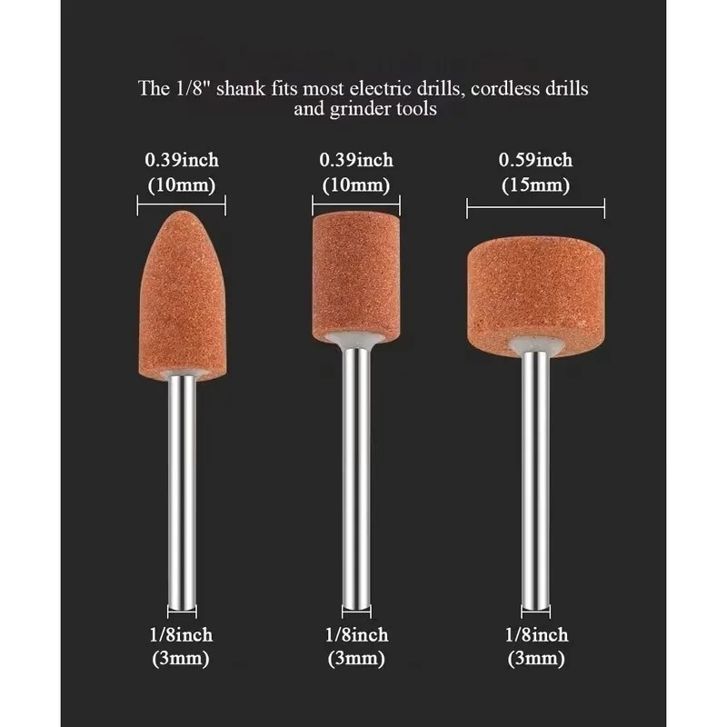 45PCSSratchResistantPolishingBit1/8"SchaftforJewelryPolishForAllRotaryToolsKosteneffektiv