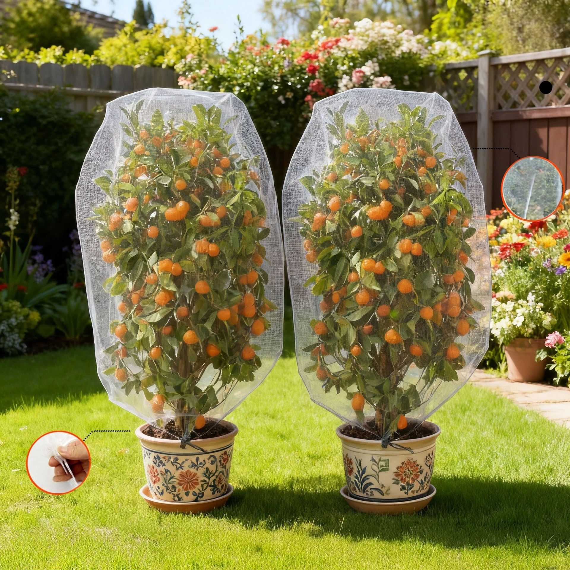 Garden Plant Insect Protection Net Vegetable Flower Fruit Woven Mesh Greenhouse Pest Control Protective Net Plant Anti-Bird Net