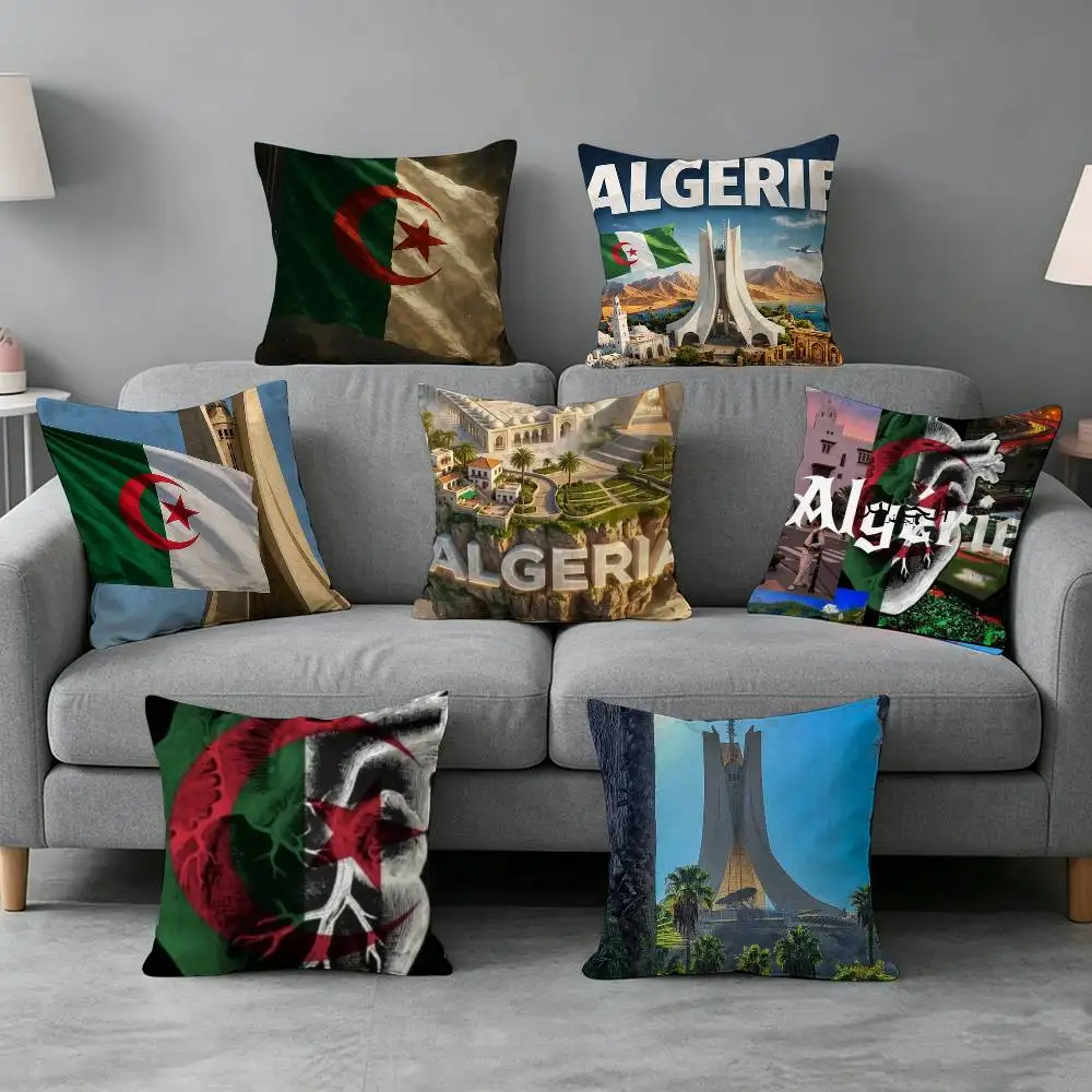 Algeria Flag-g Pillow cover gift High definition digital printing,Surprise  vivid pattern Household.