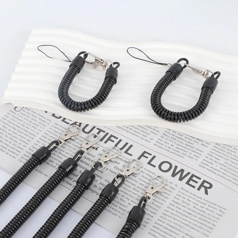 

Spring Style Keychain Strap Retractable Rope Strap for Keys Holder Mobile Phone Lanyard Badge ID Holder Tag Lanyards Anti-lost