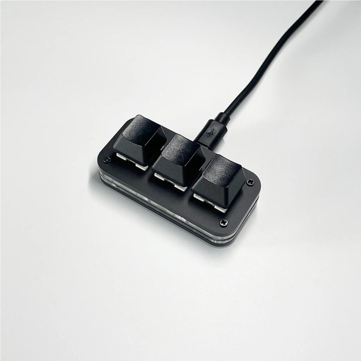 Three-button miniature mechanical keyboard, personalized custom free drive, copy and paste, combination key Type-C