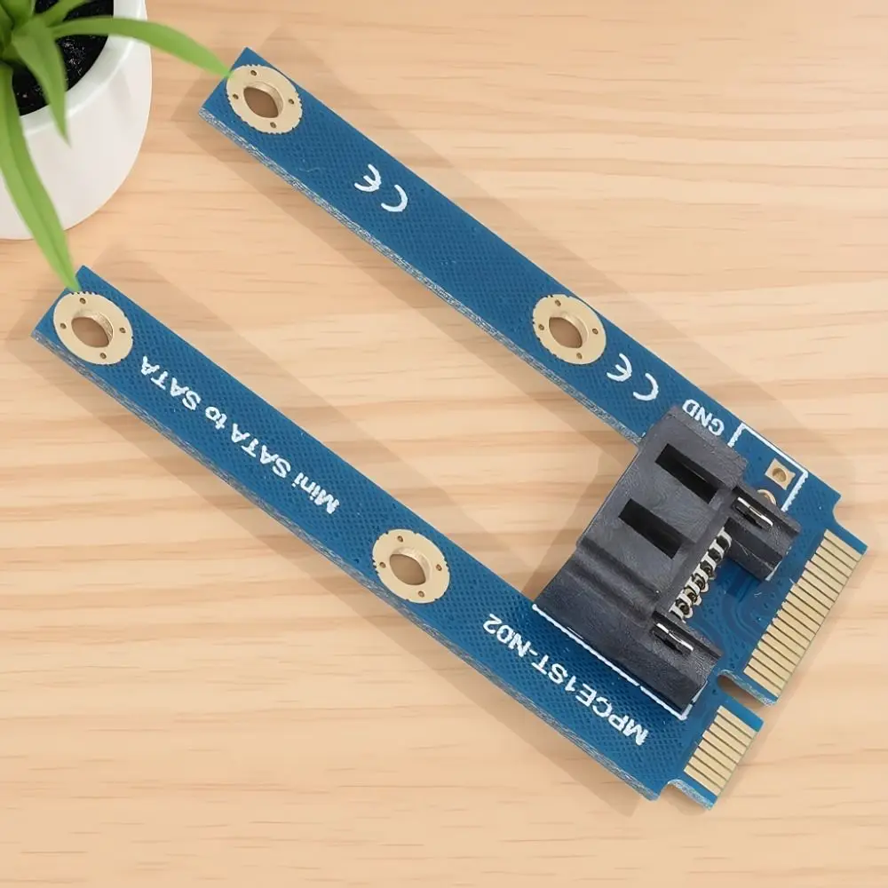 7pin SATAs MSATA To SATA SAdapter Breakable Practical MSATA To SATAs Converter MPCIe Expansion SATAs Adapter