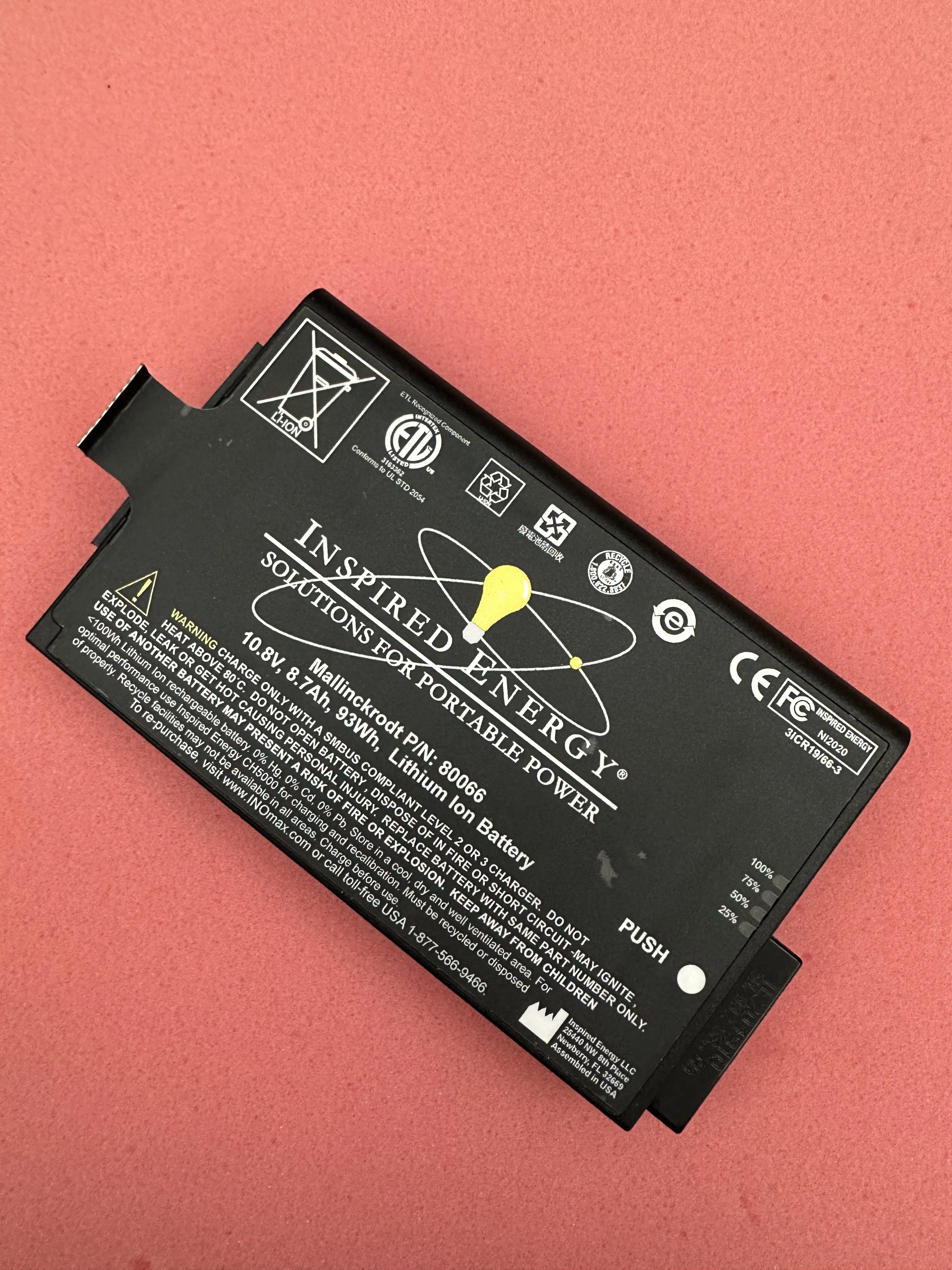 Suitable for Inspired Energy 80066 battery