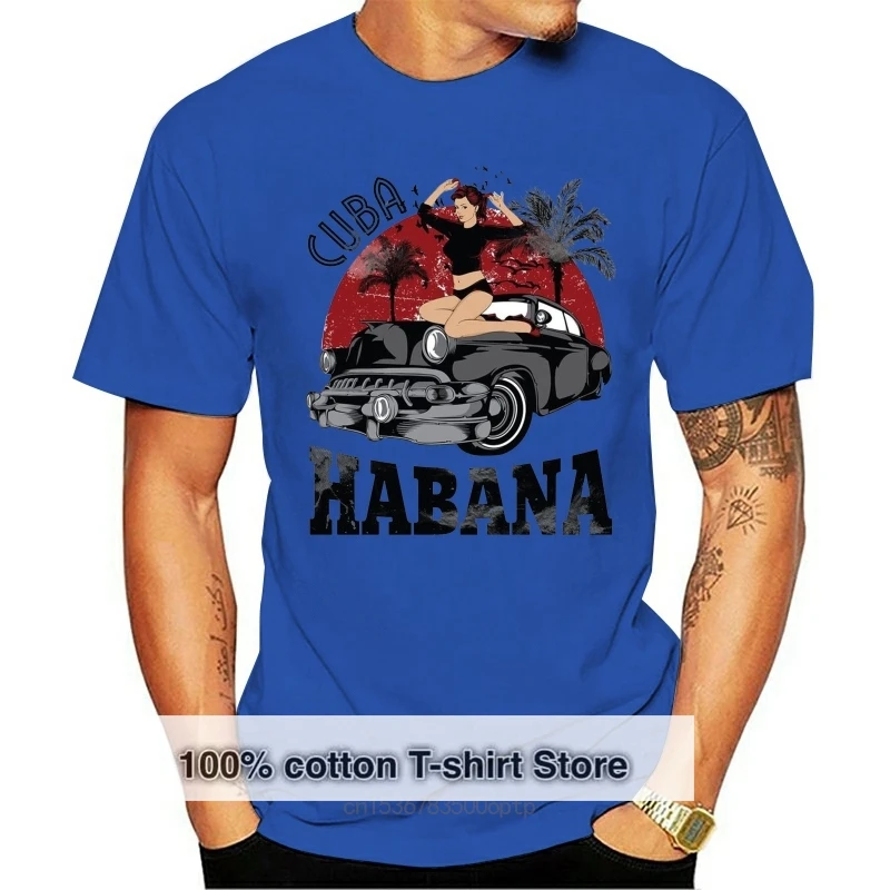 Cuba Habana Mens T-Shirt High Quality Tee Shirt