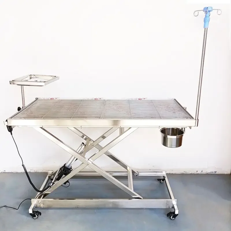 Hydraulic constant temperature full set of beauty table stainless steel durable animal bed