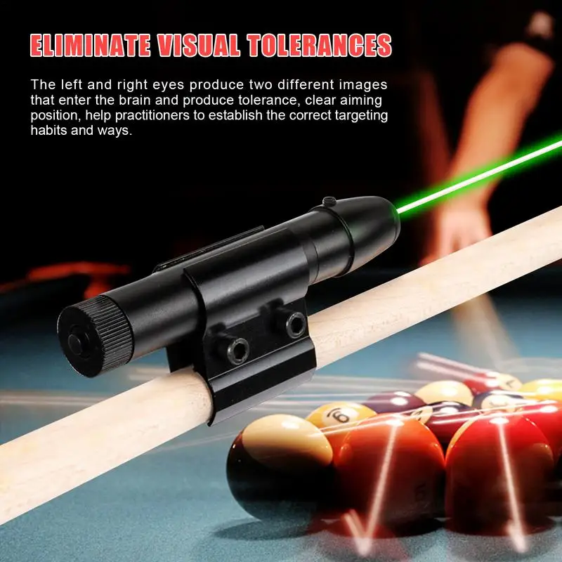 Stecche da biliardo esercitatore di correzione d'azione Laser accessorio per Billar Snooker stecca Laser Sight attrezzatura per l'allenamento del biliardo