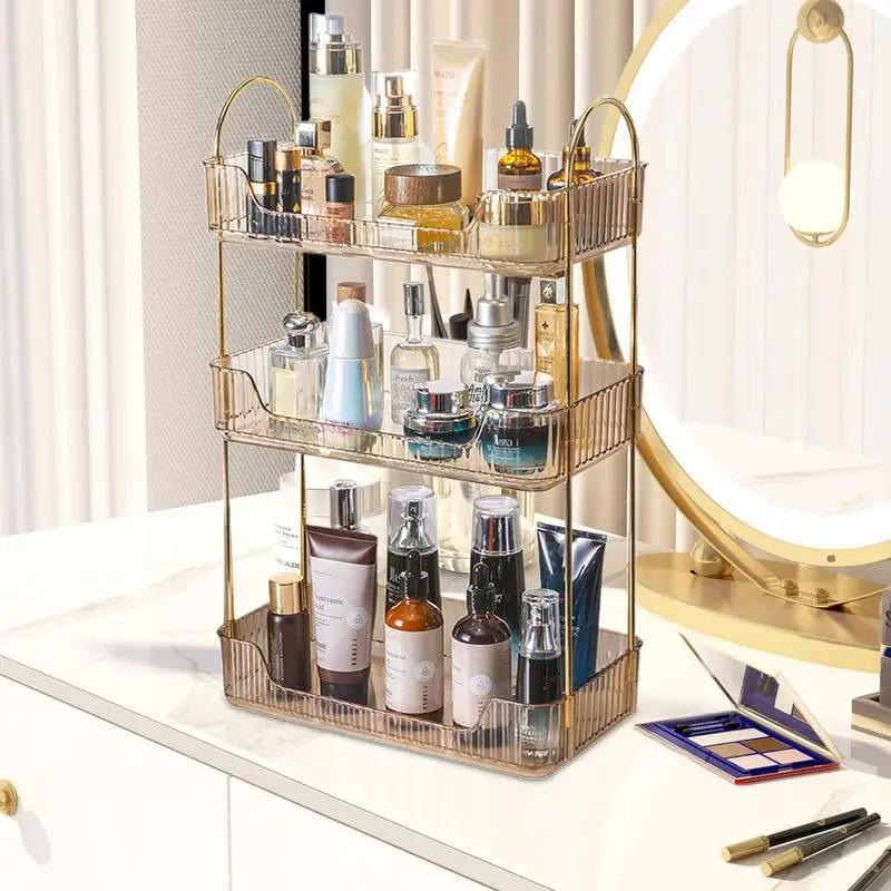 

Bathroom Counter Rack Perfume Makeup Bathroom Corner Organizer Rack For Countertop Luxurious Storage Shelf Rack Kitchen Rack