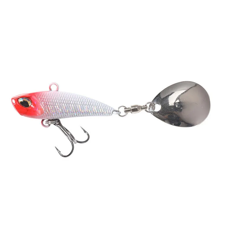 7g 11g 15g 21g cebo giratorio Metal VIB señuelo de Pesca cola giratoria vibración lentejuelas Japón Wobbler Trolling cebo Pesca