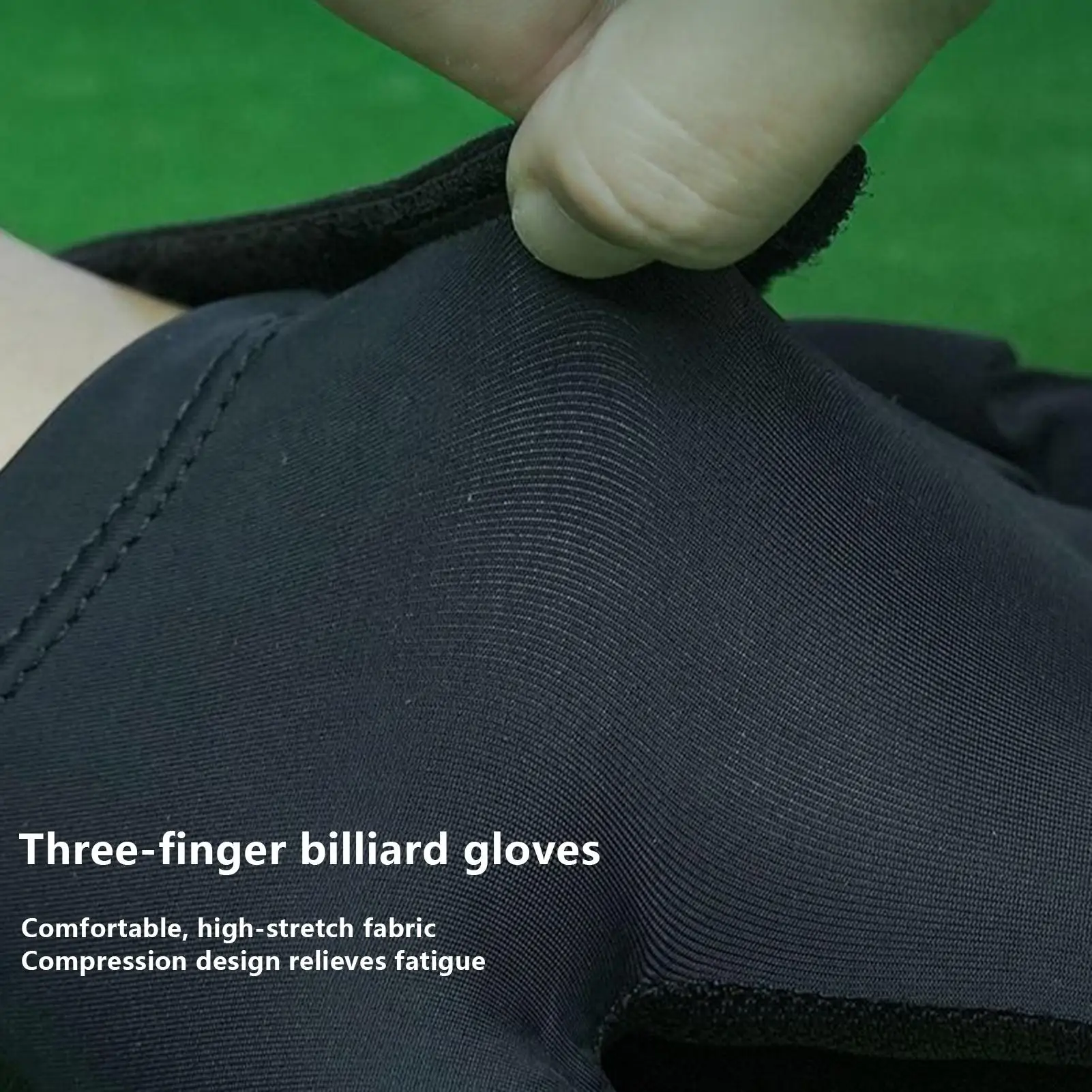 1Pc Billiards Glove Three Finger Snooker Billiard Glove Non Slip Stickers Elasticity Billiard Training Gloves accessory